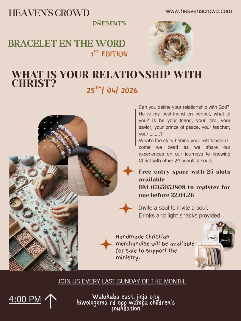 Bracelet En The Word — Heaven's Crowd Event Poster, 25th April 2026